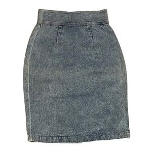 Vintage Acid Stone Wash Jean Skirt